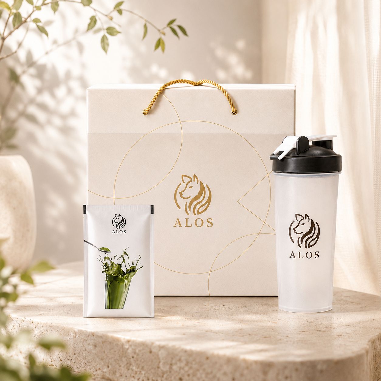 ALOS靜·抹茶歐蕾 經典禮盒+搖搖杯(限量)